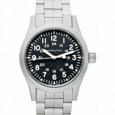Hamilton Khaki Field Manual-winding Black Dial Stainless Steel Men's Watch H69439131