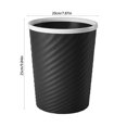 thumbnail image 4 of Kitchen Trash Can, Step-On Garbage Can with Lid, Tall Kitchen & Bathroom Trash Can, Small Office Waste Bin, Black - Xuniizn, 4 of 8