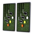 thumbnail image 3 of Designart "Excellent Golf Set Swing II" Golf Framed Wall Art Set Of 2 - Green Sports Framed Canvas Set For Living Room Decor, 3 of 6