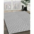 thumbnail image 2 of Ahgly Company Indoor Round Patterned Battleship Gray Area Rugs, 8' Round, 2 of 6