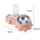 thumbnail image 2 of Tazón de almacenamiento automático de agua de boca no húmeda antivuelco de acero inoxidable, tazón doble para gatos MFZFUKR CPB-DE-SSW2264-2, 2 of 5