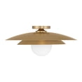 thumbnail image 2 of Sherrer 1-Light Ceiling Light in Warm Brass, 2 of 6