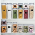 thumbnail image 4 of Airtight Food Storage Containers Set, Vtopmart 24pcs Plastic Kitchen Organization Canisters, Black, 4 of 6