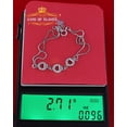 thumbnail image 4 of King of Bling's 925 Silver Men's/Womens Bracelet White with Cubic Zirconia Stone Size 7 Inch, 4 of 9