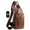 02#Khaki, variant on Bxaolu PU Leather Sling Bag with USB Charging Port Multi-pocket Chest Bag for Men Women Hiking Travel Daypack, [Brown,1Pack]