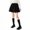 Black, variant on Eltusu Girls Skirts, Casual Winter Fashion Elastic Waist School Uniform Skirts Red Size 5-14 T