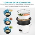 thumbnail image 3 of Arrocera Eléctrica Aroma 2 En 1 Con Vaporera Para 20 Tazas | Olla De Cocción Multifuncional, 3 of 9