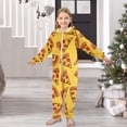 thumbnail image 6 of Pizza Slices with Pepperoni Pattern One Piece Pajamas Soft Jumpsuit Cozy Sleep and Play Romper Zipper and Pockets 12-13Y, 6 of 8