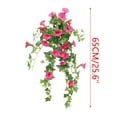thumbnail image 2 of Weloille Artificial Morning - Glory Wall - Hanging Decor, Plastic/Cloth - Made Fake Flower Vines for Home and Outdoor Decoration, Suitable for Wedding, Photography Props, 2 of 6