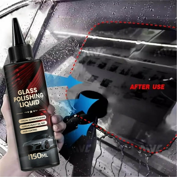 Solución de Pulido Sin Marcas para Reparación de Cristales de Coche 2025, 300 Ml | Reparación de Arañazos y Grietas | Fácil de Usar | Multifuncional | Capa Protectora | Paquete de 2