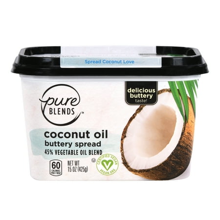 Can't Believe It's Not Butter Pure Blends Coconut Oil Buttery Spread, 15 oz Tub