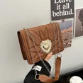thumbnail image 2 of Bolso de lujo para mujer 2024, bolso de hombro estilo Wester con forma de corazón y diseño retro, bolso cuadrado informal para mujer, bolsos cruzados para mujer, 2 of 5