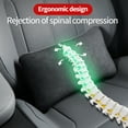 thumbnail image 5 of Universal Version Seat Lumbar Support Pillow Memory Foam Soft Suede Lumbar Cushion Travel Pillow Auto Accessories, 5 of 7