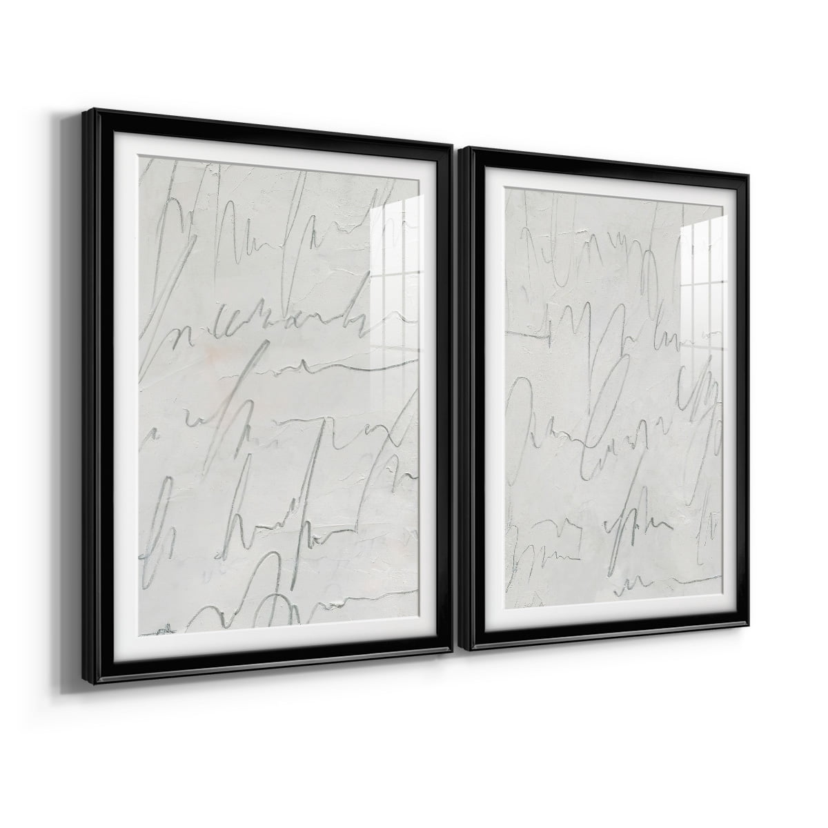Wexford Home Scrabble I Premium Framed Print, 30.5" x 42.5" - Ready to Hang, Black (Set of 2)