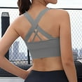 thumbnail image 6 of Rciityk High Support Sports Bras for Women Solid No-Wire Padded Seamless Workout Bras Racerback Bras Yoga Gym Bras, 6 of 7
