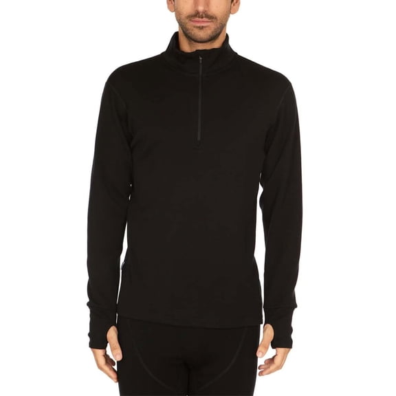 Heavyweight Men's Wool 1/4 Zip - 100% Merino Wool