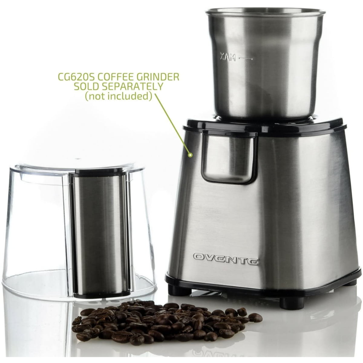 Ovente One-Touch Electric Coffee Grinder and Other Spices - Seeds, Nuts,  Grains - Stainless Steel Blades (CG225 Series)