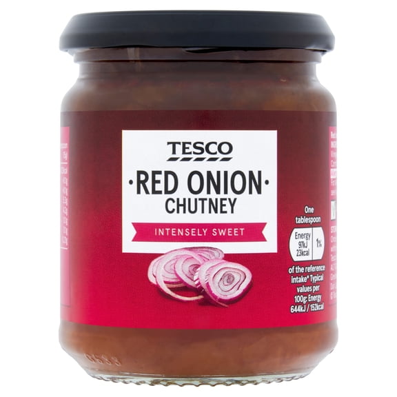 Tesco Red Onion Chutney 295G, Imported from Britain
