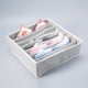 thumbnail image 3 of Organizador de ropa interior para armario, caja de almacenamiento plegable, juego de 4 divisores de cajones (gris), 3 of 7