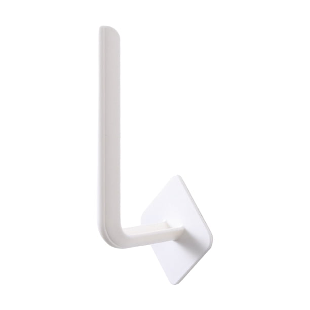Matsuzay Gancho en forma de L, percha multifuncional versátil para ahorrar espacio, fácil instalación, ABS elegante Almacenamiento y organización del hogar Blanco