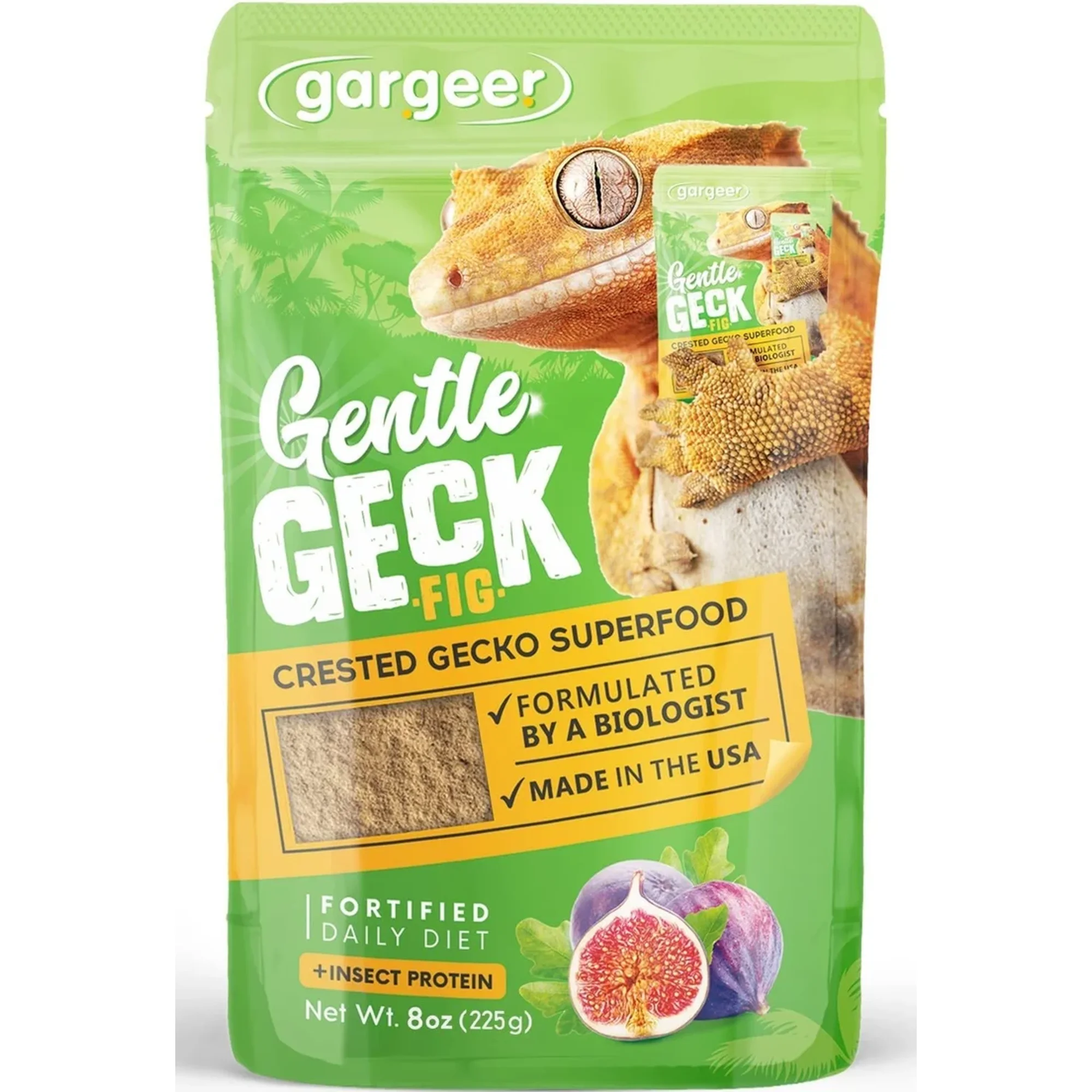Gargeer Complete Crested Gecko Food Diet Fig - 8oz