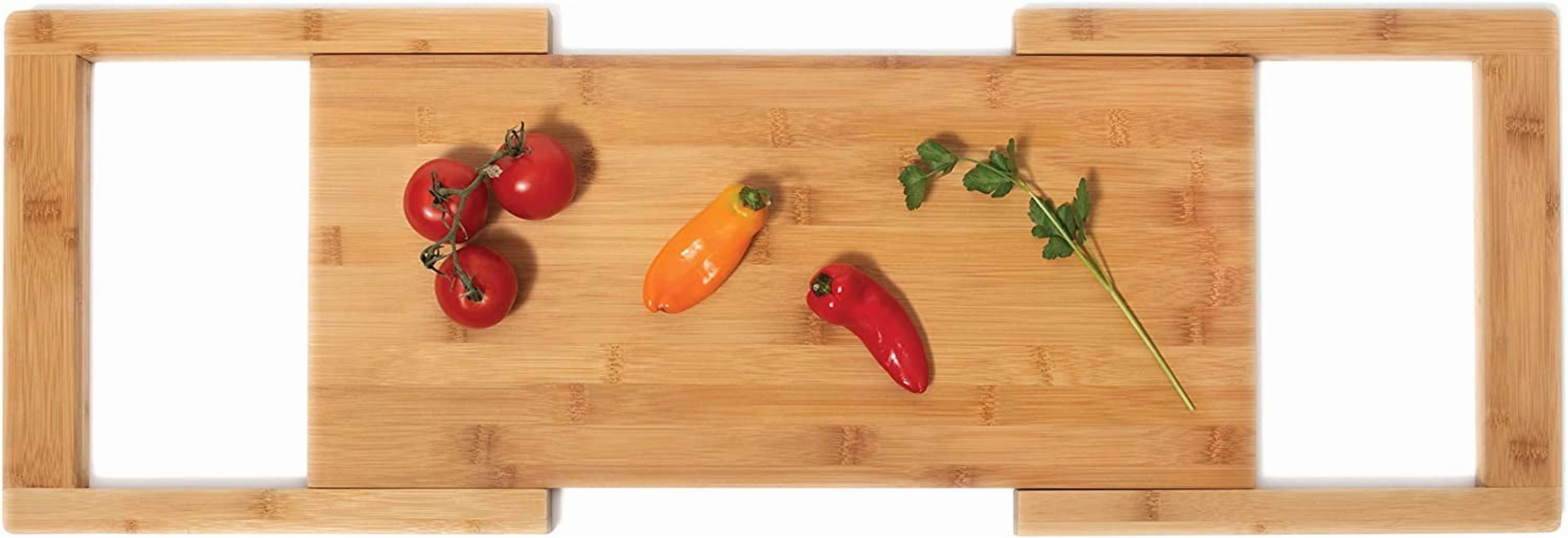Lipper International Bamboo Over-the-Sink Expandable Cutting Board, 34" x 11 1/2"