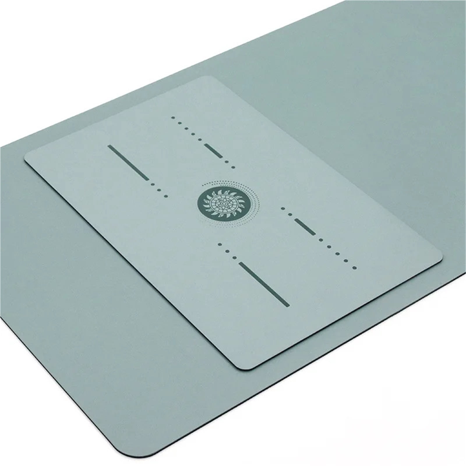 CHUNYAN Pu Natural Rubber Yoga Mat Flat Support Portable Mini Yoga Pad Anti-Slip Knee Cushion Meditation Head Upside Sport Exercise Mat