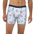 thumbnail image 2 of Men'S Boxer Briefs, Tower Flower Butterfly Soft And Breathable Mens Underwear Boxer Briefs With Widen Waist, 2 of 2