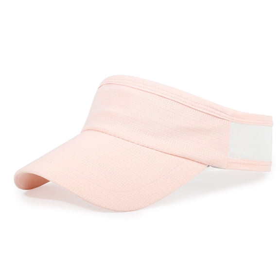 Unisex Running Sport Sun Visor Adjustable Breathable Quick Dry Open Top Hat for Summer Tennis Golf Outdoor Training Cap, Pink