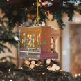 thumbnail image 3 of Adorno navideño, adorno de piano de canción sorpresa personalizado, Adorno de piano floral, adecuado para Navidad, 3 of 5