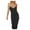 Black, variant on IROINNID Women's Sleeveless Sheath Dress V-Neck Fashion Suspender Buttock Dress Solid Color Dress