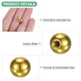 thumbnail image 2 of Perillas de tuerca de bola roscadas de 20 piezas, tapa de tuerca de bola hembra de acero al carbono M3x9mm para accesorios de iluminación / maquinaria / bricolaje, [Oro Electrofóretico], 2 of 7