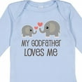 thumbnail image 4 of Inktastic My Godfather Loves Me Godson Boys or Girls Long Sleeve Baby Bodysuit, 4 of 5