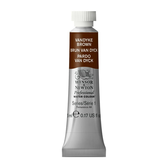 Winsor & Newton Professional Watercolor, 5ml, Van Dyke Brown