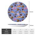 thumbnail image 2 of Wukai Fastfoods Print Decorative Plate for Display,Bone China Decorative Plate, Ceramic Dinner Plate with Stand, Vertical Ceramic Plate-10in, 2 of 6
