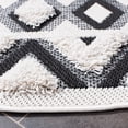 thumbnail image 3 of SAFAVIEH Cottage Leptis Geometric Indoor/Outdoor Area Rug, Ivory/Black, 6'7" x 6'7" Round, 3 of 6