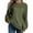 A01-Army Green, variant on Womens Fall Sweaters Waffle Knit Sweaters for Women,Long Sleeve Crew Neck Waffle Knit Solid Color Casual Skin-friendly Pullover Tops