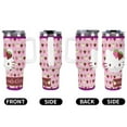 thumbnail image 6 of Hello Kitty 40 Oz Tumbler with Handle And Straw, Vacuum Insulated Stainless Steel Double Wall Water Bottle Travel Coffee Mug, Gifts for Women Boys Girls, 6 of 8