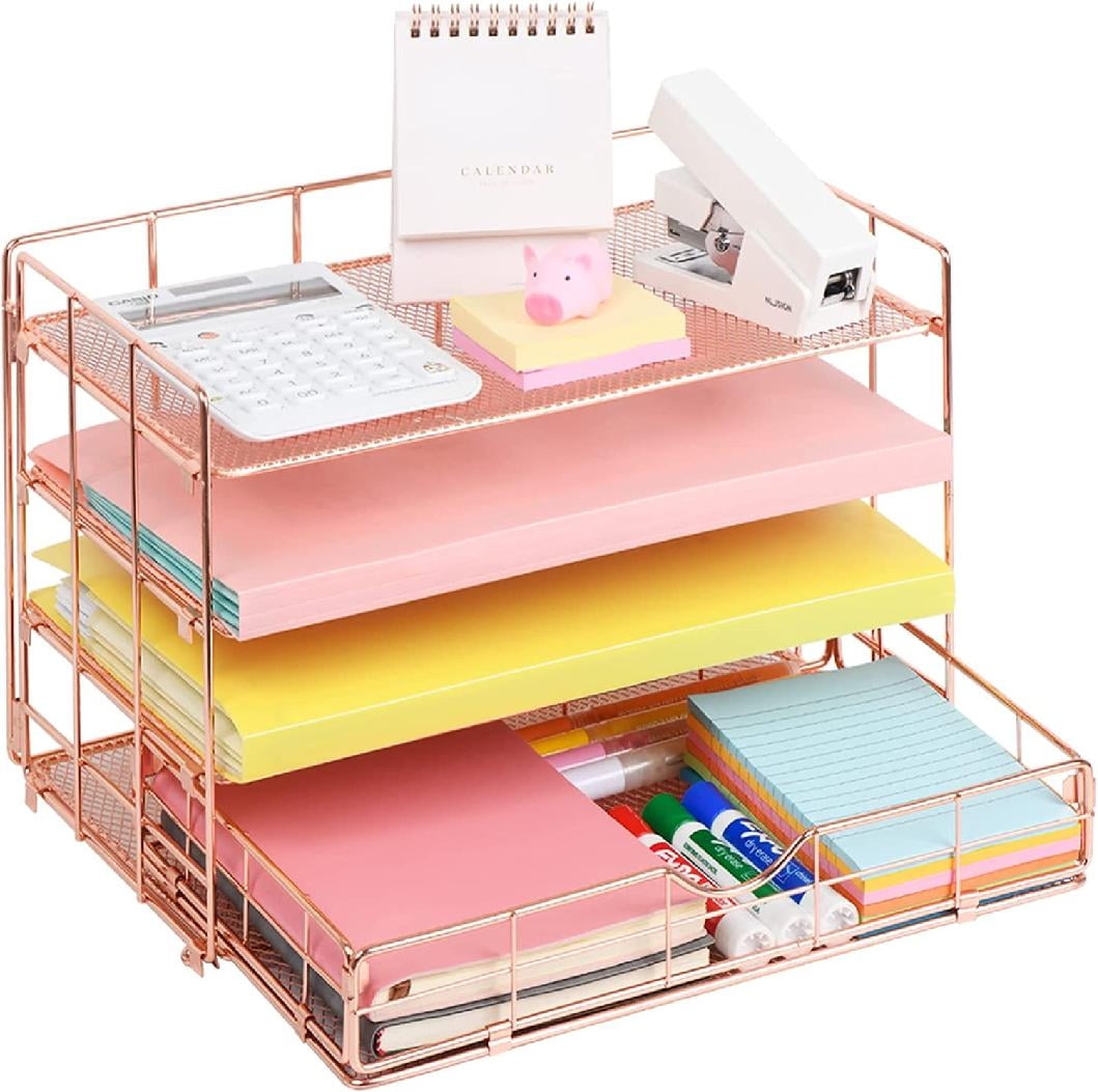 Desk Organizers and Accessories, Office Paper Organizer for Desk, 4