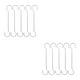 thumbnail image 4 of Toystoory 5 ganchos de acero inoxidable resistentes y duraderos para múltiples usos, ganchos de metal de acero inoxidable, gancho S de 40 cm. Gancho en forma de S de 40 cm 2piezas, 4 of 6
