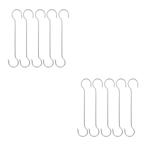 Billuyoard Paquete de 5 ganchos de metal de acero inoxidable para una solución multifuncional Ganchos en forma de S de amplia aplicación Type3 NO3