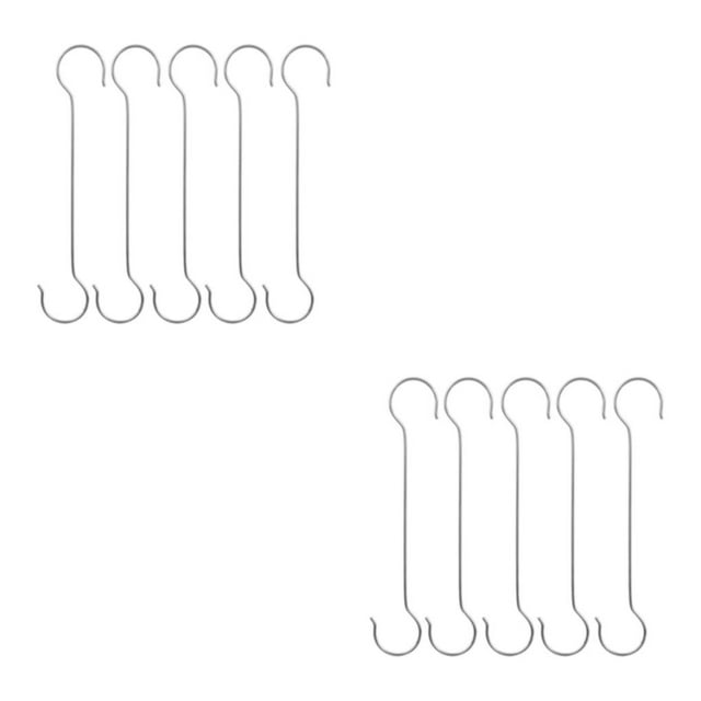 Ruiboury 5pieces S Crochets en Forme de Crochets en Acier Inoxydable Crochets Métalliques pour une Large Application Robuste et Durable Pratique et Pratique 50cm S Crochet 2Set