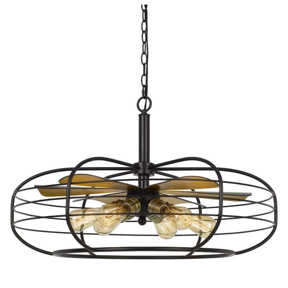 FX-3711-6 Cal Lighting Margo - 6 Light Chandelier In Industrial Style-18.5 Inches Tall and 30 Inches Wide