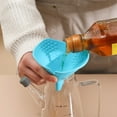 thumbnail image 4 of pdqouc Multi Functional Silicone Funnel and Hot Pot Clip Heat Bowl and Dish Clip with Small Aperture Kitchen Tool Foldable Funnel Kitchen Gadget for Liquid Filling Silicone Insulation Clip, 4 of 8
