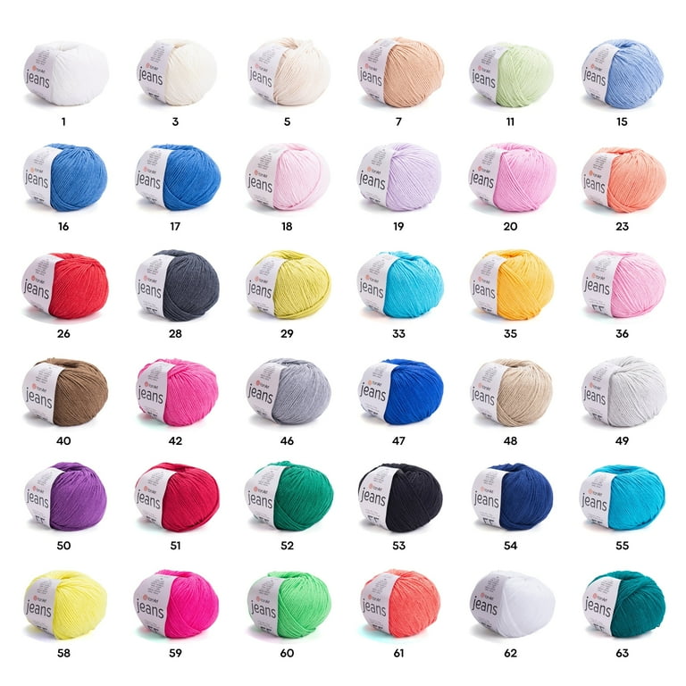 YarnArt Jeans Sport Yarn – 55% Cotton 45% Poliacrylic – Soft Yarn