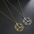 thumbnail image 5 of EUEAVAN Stainless Steel Demon Seal Necklace Sigil of Lilith Solomon Magic Pendant Jewery Silver, 5 of 6