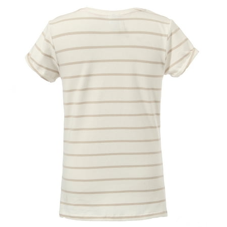 Richie House - Richie House Girls' Striped Short Sleeve T-shirt with a ...