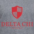 thumbnail image 3 of CafePress - Delta Chi Vertical Red Logo T Shirt - Women's V-Neck Dark T-Shirt, 3 of 4