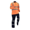 thumbnail image 3 of 2 Piece Sets for Men Outdoor Work Long Sleeve Shirt and Pants with Pockets Construction Workwear Outfit Set, 5XL, 3 of 6