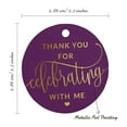 thumbnail image 6 of Inkdotpot Pack Of 50 Thank You For Celebrating With Me Birthday Favor Paper Tags Craft Real Gold Foil Hang Tags, 6 of 6